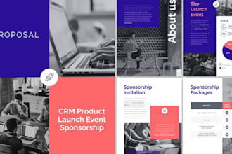 design a professional sponsorship proposal, business proposal, and letter