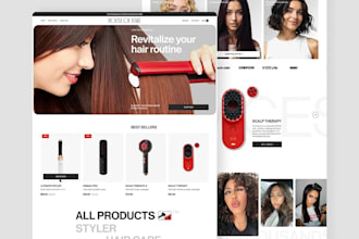 build shopify hair store, hair extension store and wig hair store