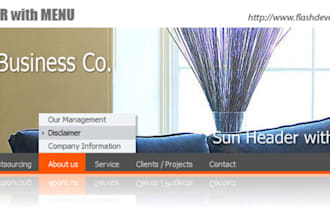 design flash banner for your site or blog
