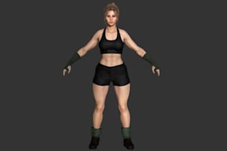 create and rig a detailed 3d second life character with uv mapping and textures