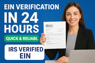 get your ein number and irs verification letter fast within 24 hours