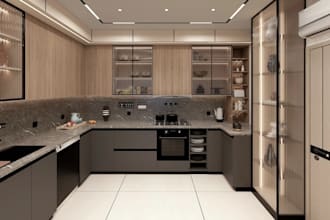 renovate 3d modern kitchen interior,kitchen cabinet,3d rendering,ikea furniture