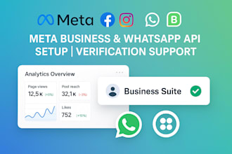 verify meta business account, business suite manager, whatsapp business api