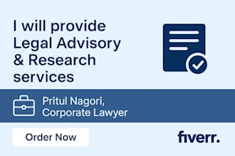 provide business and corporate legal advisory and research for your company