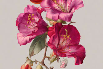 create a botanical illustration