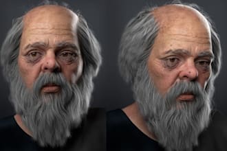 sculpt realistic 3d head, 3d bust statue, 3d face model, 3d mask for 3d printing
