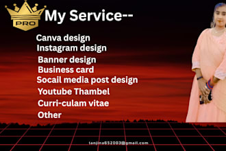 create professional logo and eyecatching social media design