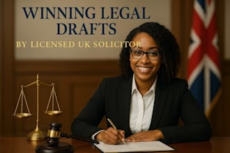 draft winning pleadings, motions and legal opinions by UK solicitor