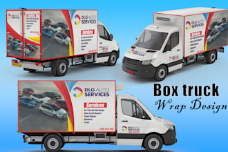 box trailer wrap design, van wrap design, vehicle wrap design, car wrap
