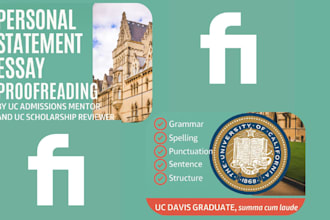 proofread and edit your personal statement, sop