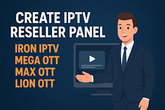 create iptv resller panel iron iptv megaott max ott lion ott