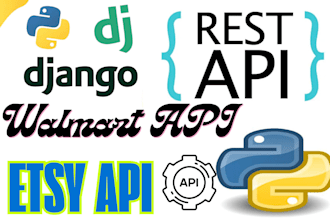do walmart api, etsy api, rest api integration, php api soap, amazon sp, sdk api