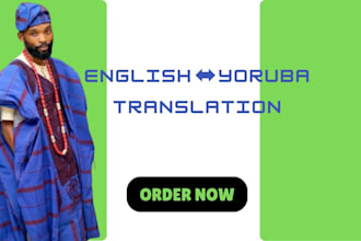 teach, translate, and interpret yoruba language
