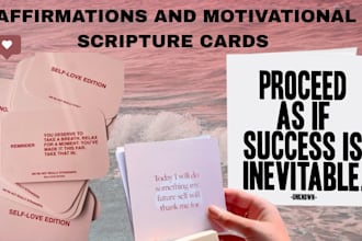 design printable affirmation motivational scripture cards