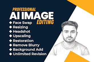 do face retouching, background replacement, image restoration, and face swap