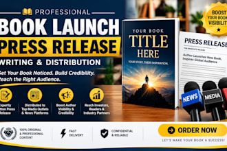 write, distribute book press release, press release distribution, book launch pr
