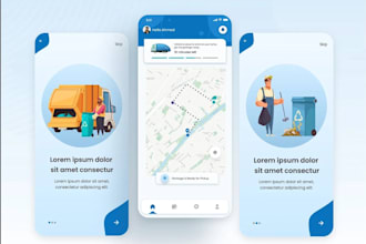 build recycling app, waste management app, garbage bin app, trash disposal app