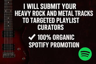 pitch your heavy rock and metal tracks to targeted playlist curators