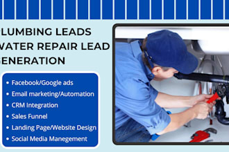 generate plumbing leads water repair leads pipe installation lead generation
