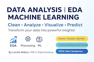do data analysis, eda, and machine learning using python