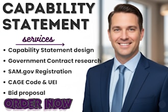 capability statement design for janitorial logistics contractors engineering