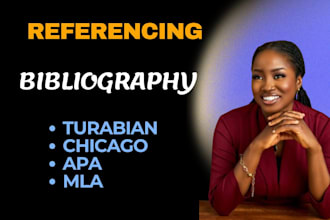 edit and format your bibliography and in text citations to any referencing style