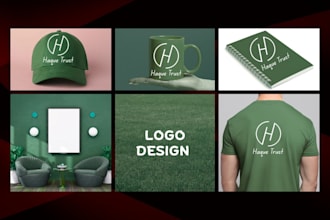 create a unique and premium logo design for your business