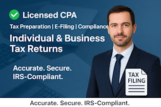 prepare, sign and file your tax returns as a CPA