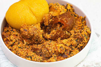 teach you how to prepare amala and egusi soup