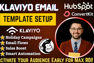 do klaviyo, mailchimp email banners, email campaigns templates,christmas sales
