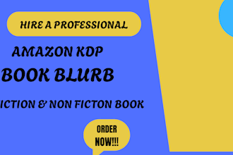write amazon kindle book description and kdp book blurbs