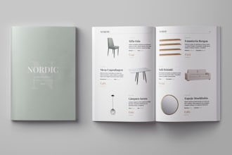 create a professional product catalog design