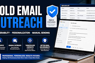 manual cold email outreach guarantee inbox placement