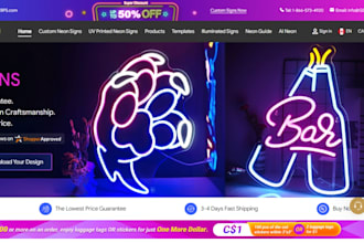 lucrative neon store led website neon light shopify store christmas light store