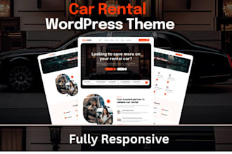 create a responsive car rental taxi booking dealership site
