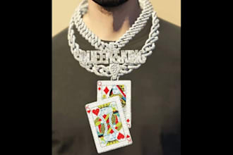 create a custom iced chain or pendant for gta fivem