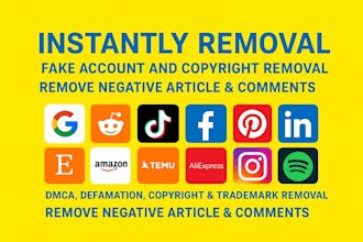 file dmca reports and mass takedowns on facebook, youtube, tiktok, reddit and x