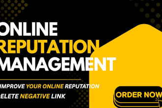 do online reputation management, build ORM