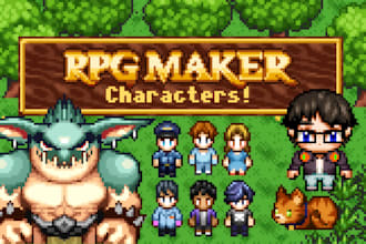make you a custom sprite for your rpg maker game