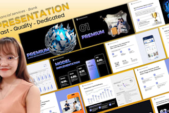 design professional powerpoint presentation for finance and banking business
