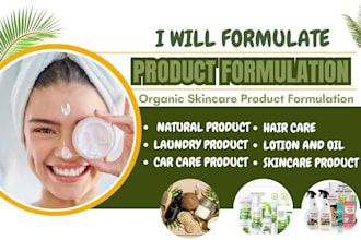 develop industrial, natural organic product formulations for your brand