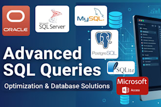 create, and optimize sql queries for mysql, oracle, and sql server