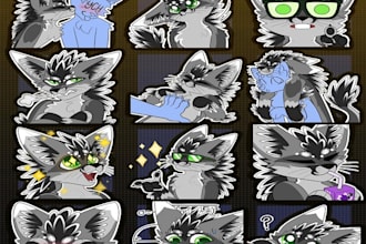draw furry telegram stickers, nsfw furry stickers, animate discord stickers GIF