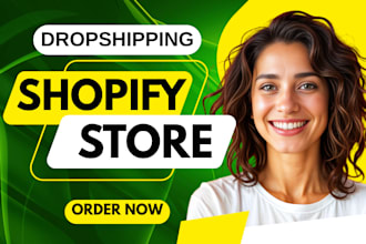 build, design or redesign shopify website, shopify store, dropshipping store