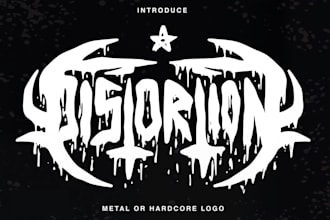 design a custom hardcore, punk, or metal band logo
