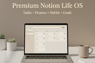 provide a premium notion life os for productivity, finance and goals