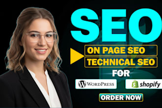 be SEO service for wordpress, shopify,wix and any cms