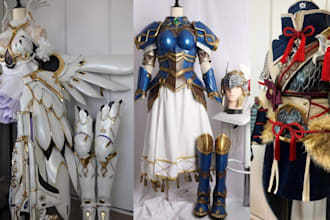 create 3d cosplay costume eva foam wearable armor  props halloween mask pepakura