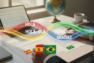 translate your documents from spanish to native brazilian portugues