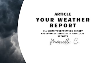 write your weather report